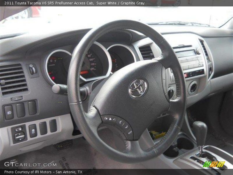 Super White / Graphite Gray 2011 Toyota Tacoma V6 SR5 PreRunner Access Cab