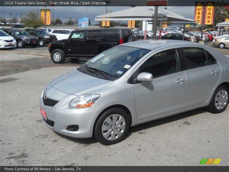 Silver Streak Mica / Dark Charcoal 2010 Toyota Yaris Sedan