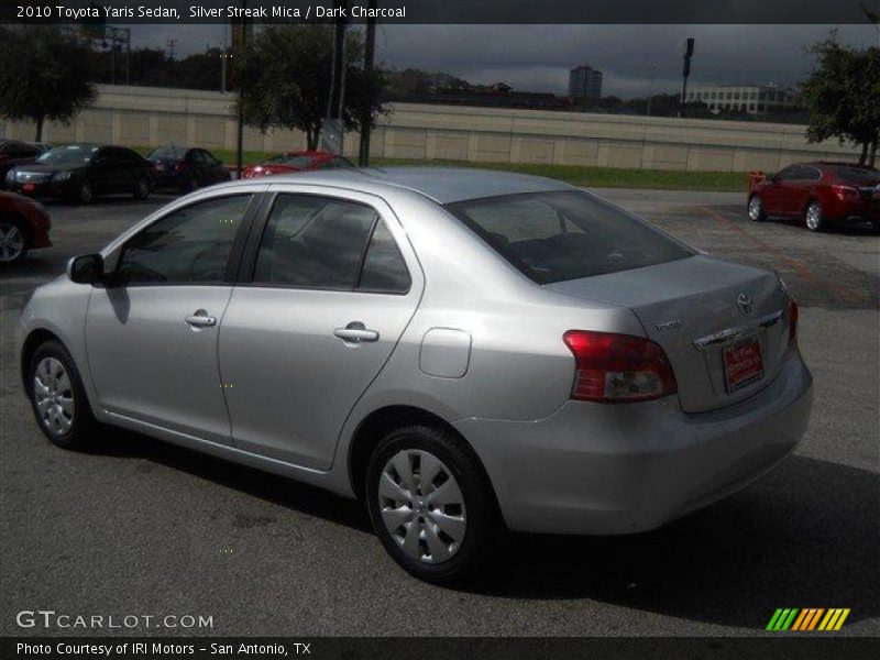 Silver Streak Mica / Dark Charcoal 2010 Toyota Yaris Sedan