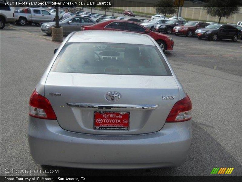 Silver Streak Mica / Dark Charcoal 2010 Toyota Yaris Sedan