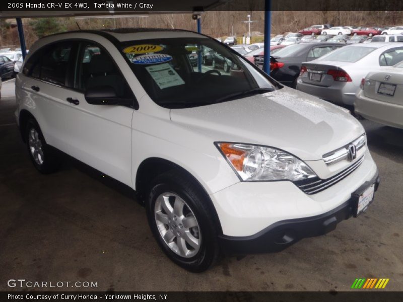 Taffeta White / Gray 2009 Honda CR-V EX 4WD