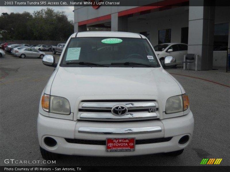Natural White / Light Charcoal 2003 Toyota Tundra SR5 Access Cab