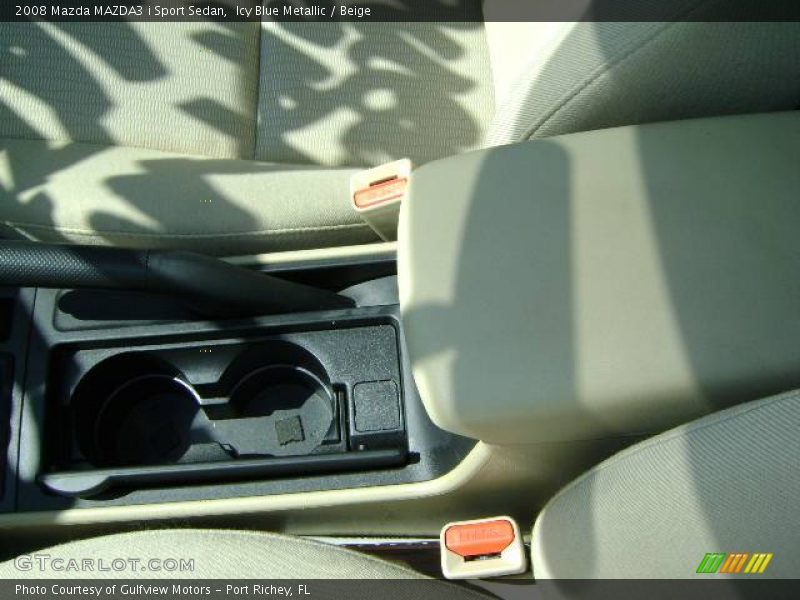 Icy Blue Metallic / Beige 2008 Mazda MAZDA3 i Sport Sedan