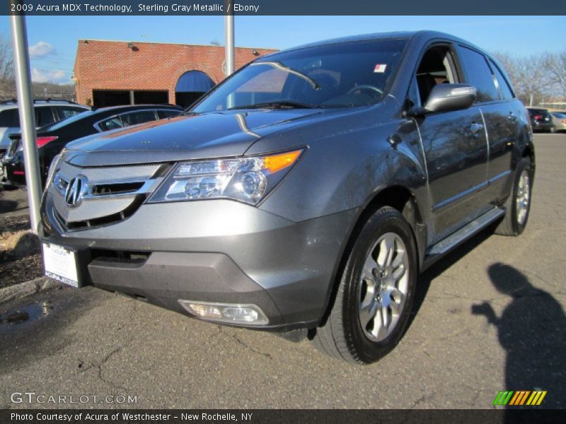Sterling Gray Metallic / Ebony 2009 Acura MDX Technology