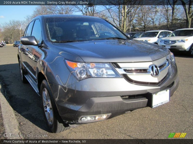 Sterling Gray Metallic / Ebony 2009 Acura MDX Technology