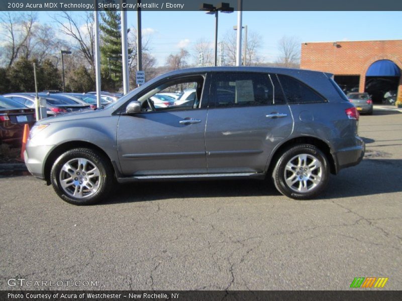 Sterling Gray Metallic / Ebony 2009 Acura MDX Technology