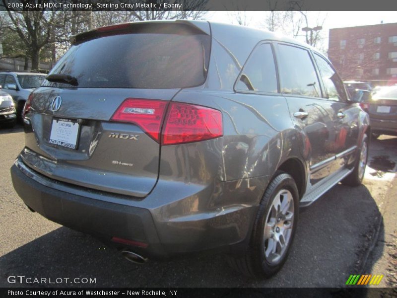 Sterling Gray Metallic / Ebony 2009 Acura MDX Technology