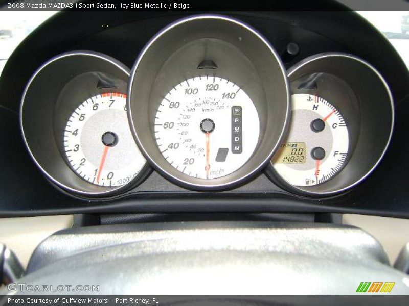 Icy Blue Metallic / Beige 2008 Mazda MAZDA3 i Sport Sedan