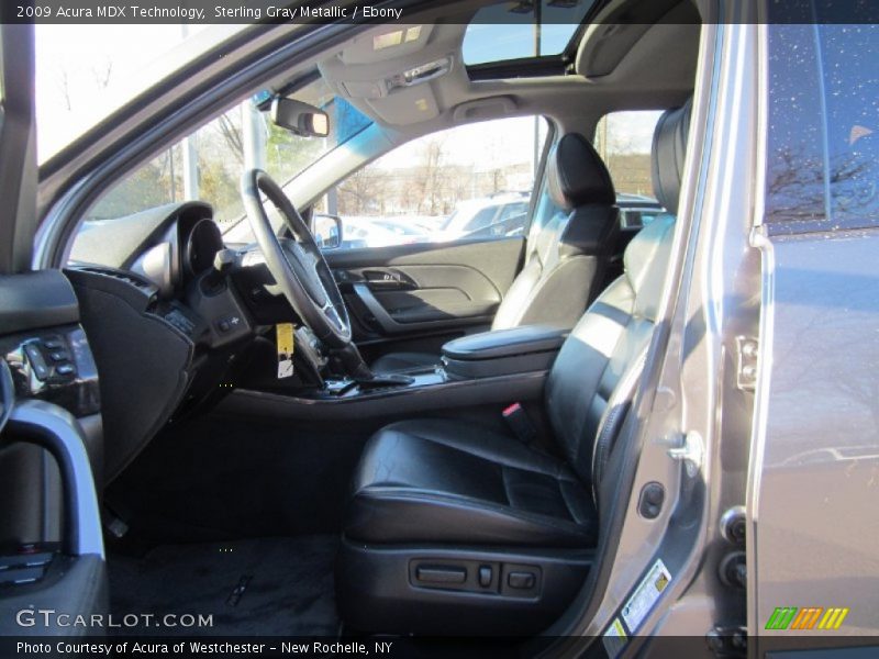 Sterling Gray Metallic / Ebony 2009 Acura MDX Technology