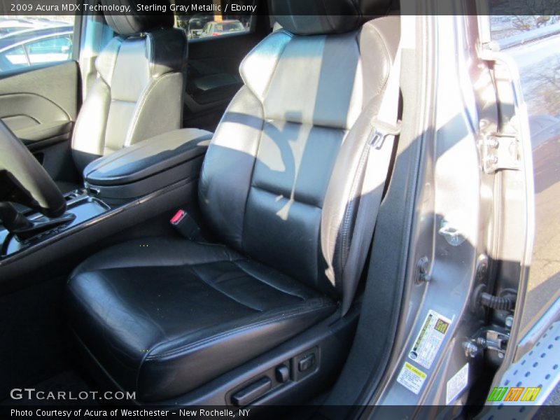 Sterling Gray Metallic / Ebony 2009 Acura MDX Technology