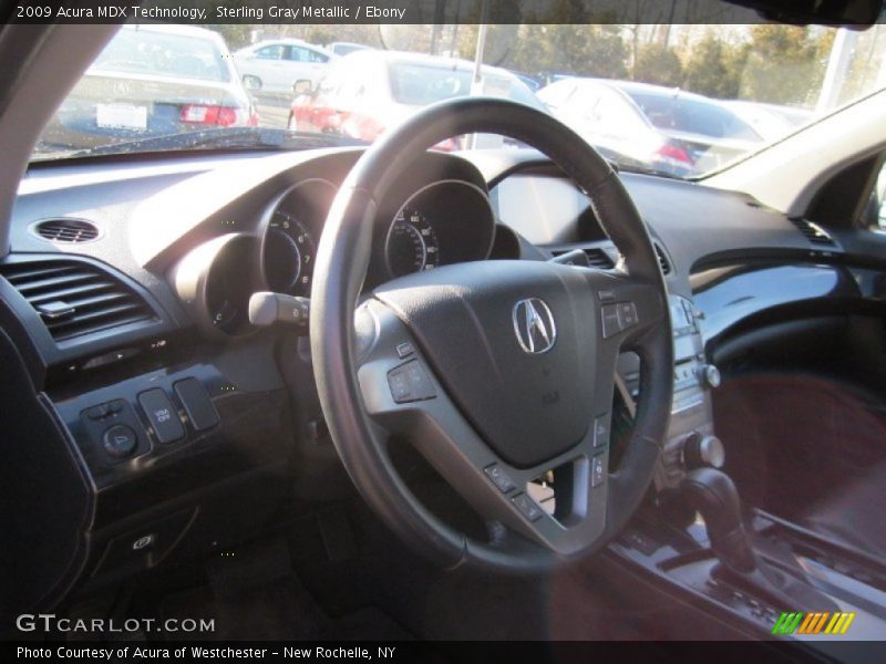 Sterling Gray Metallic / Ebony 2009 Acura MDX Technology