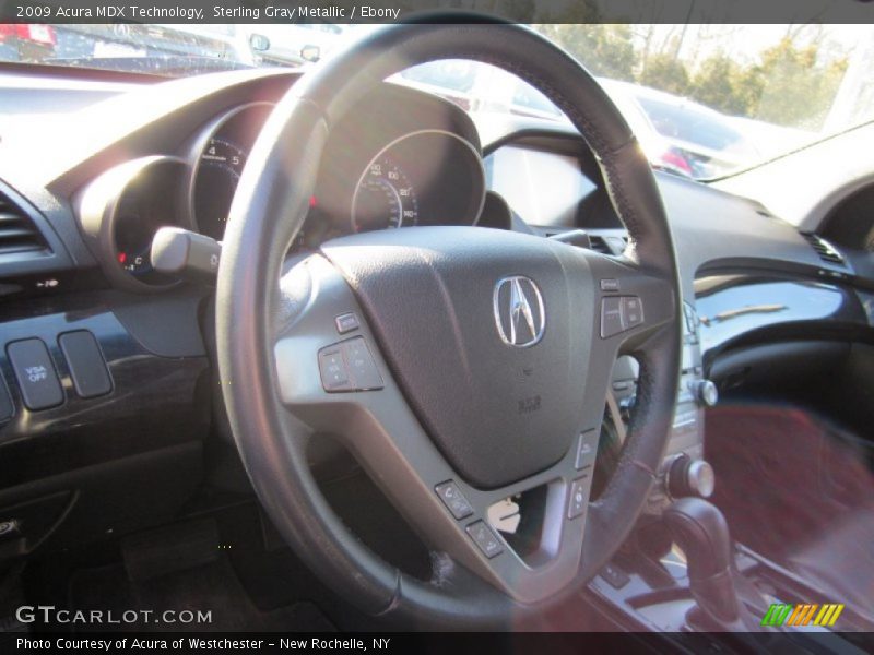 Sterling Gray Metallic / Ebony 2009 Acura MDX Technology
