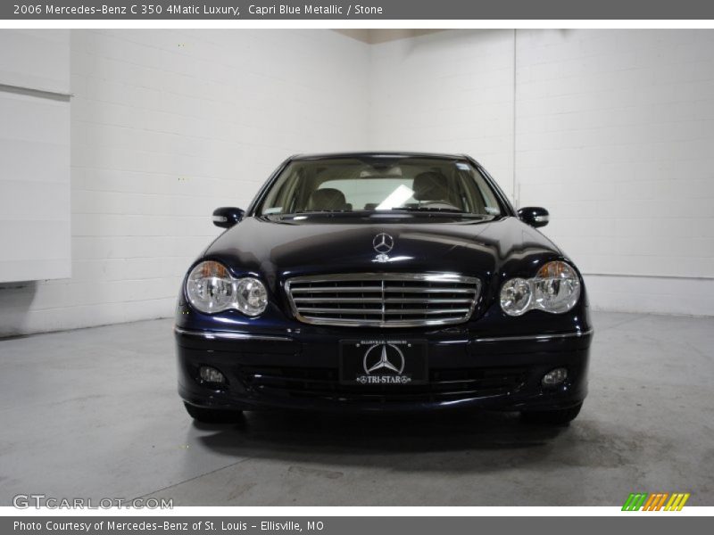 Capri Blue Metallic / Stone 2006 Mercedes-Benz C 350 4Matic Luxury