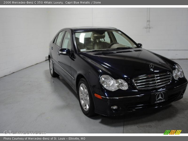 Capri Blue Metallic / Stone 2006 Mercedes-Benz C 350 4Matic Luxury