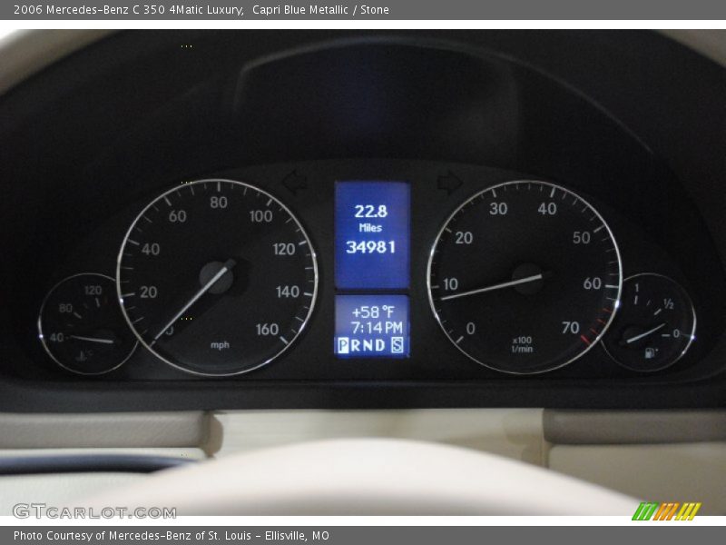 Capri Blue Metallic / Stone 2006 Mercedes-Benz C 350 4Matic Luxury