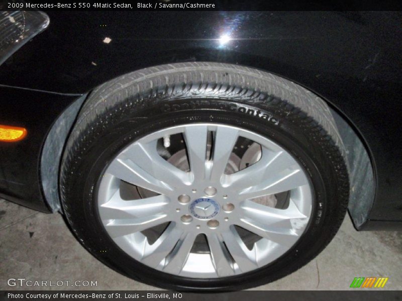 Black / Savanna/Cashmere 2009 Mercedes-Benz S 550 4Matic Sedan