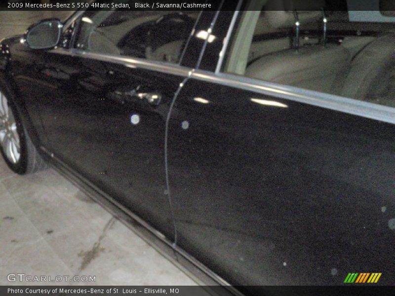 Black / Savanna/Cashmere 2009 Mercedes-Benz S 550 4Matic Sedan