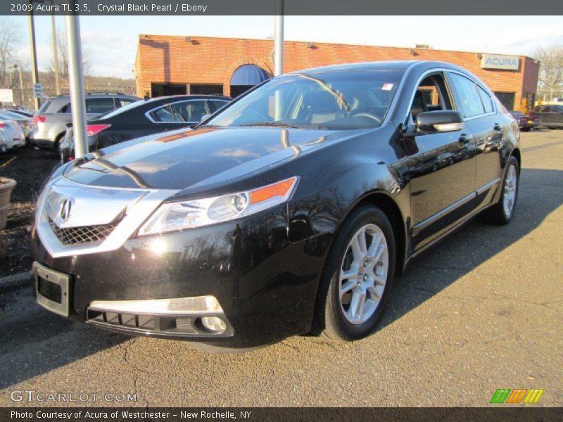 Crystal Black Pearl / Ebony 2009 Acura TL 3.5