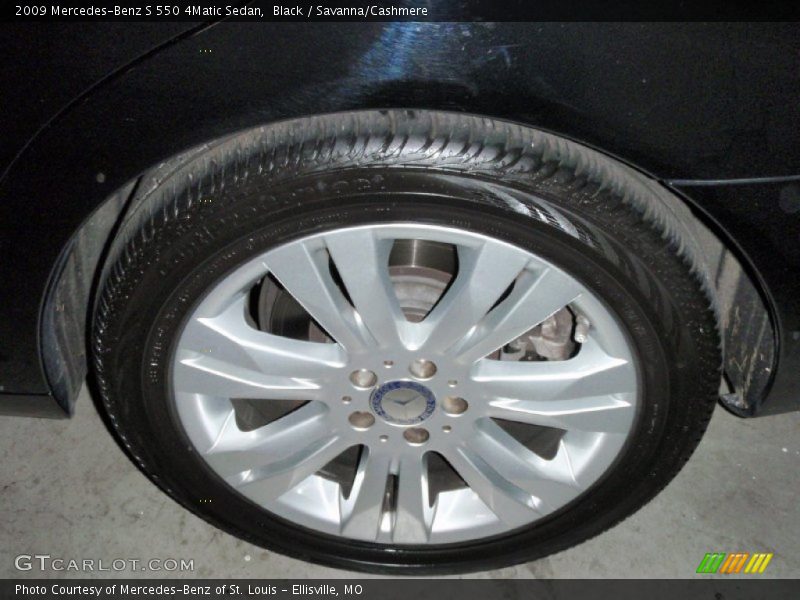 Black / Savanna/Cashmere 2009 Mercedes-Benz S 550 4Matic Sedan