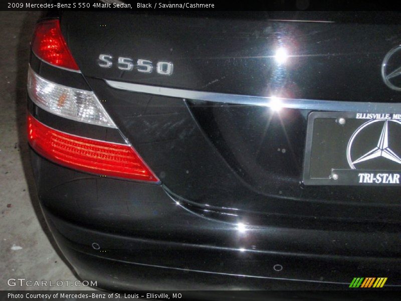 Black / Savanna/Cashmere 2009 Mercedes-Benz S 550 4Matic Sedan