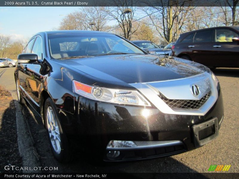 Crystal Black Pearl / Ebony 2009 Acura TL 3.5