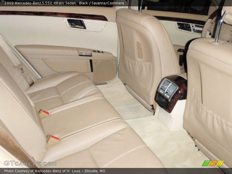 Black / Savanna/Cashmere 2009 Mercedes-Benz S 550 4Matic Sedan