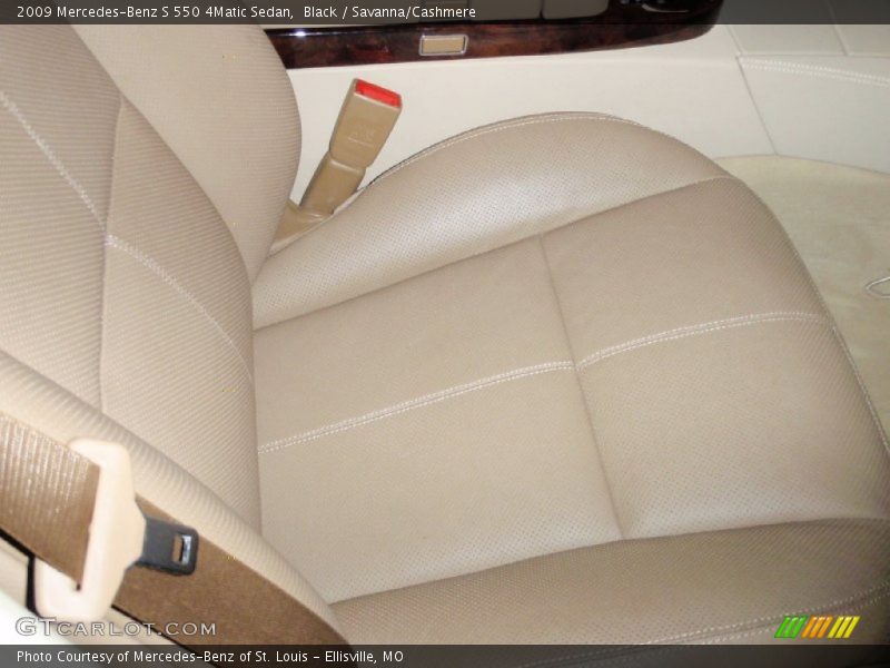 Black / Savanna/Cashmere 2009 Mercedes-Benz S 550 4Matic Sedan