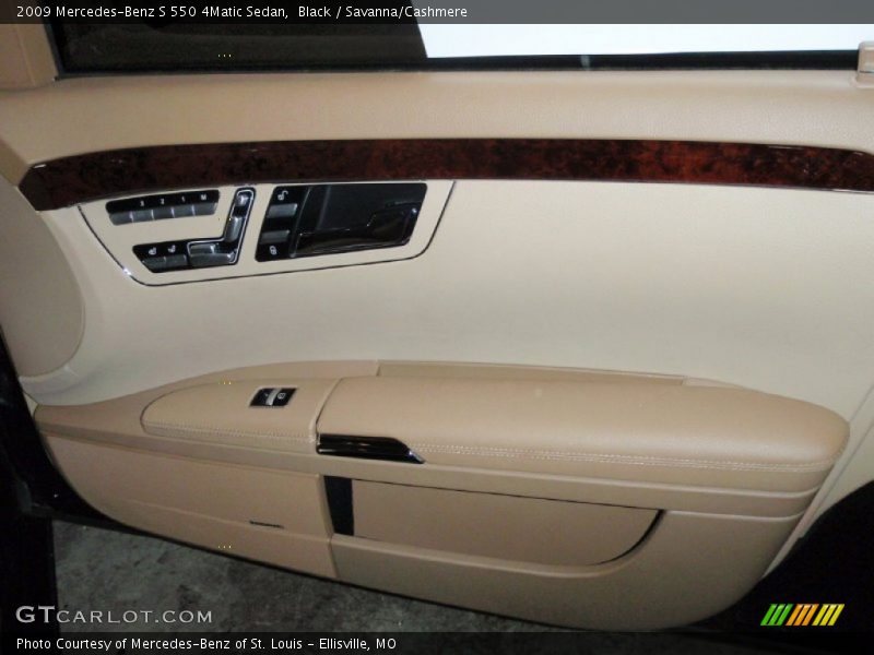 Black / Savanna/Cashmere 2009 Mercedes-Benz S 550 4Matic Sedan