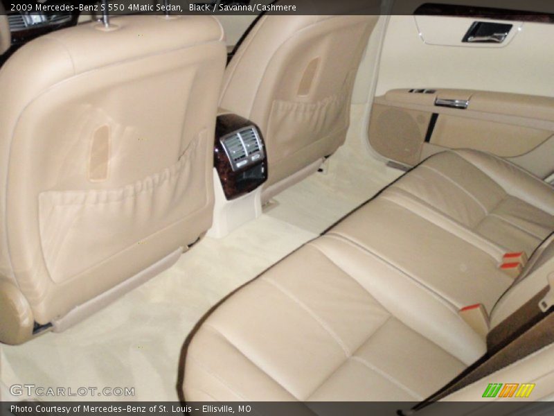Black / Savanna/Cashmere 2009 Mercedes-Benz S 550 4Matic Sedan