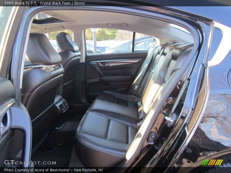 Crystal Black Pearl / Ebony 2009 Acura TL 3.5