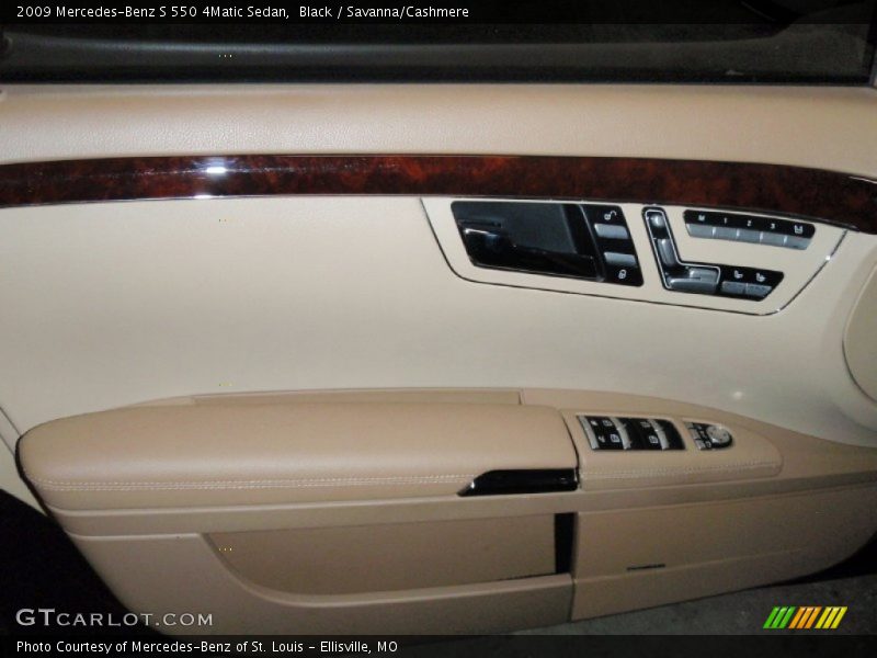 Black / Savanna/Cashmere 2009 Mercedes-Benz S 550 4Matic Sedan