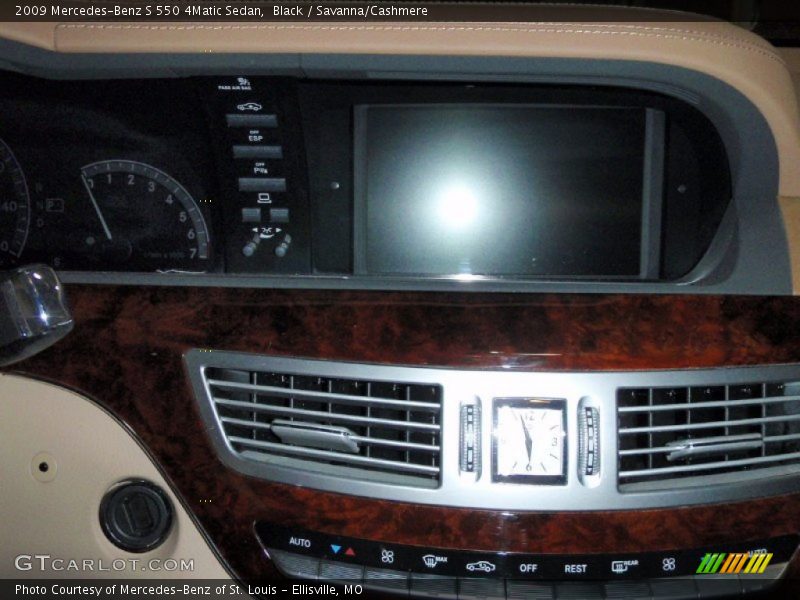 Black / Savanna/Cashmere 2009 Mercedes-Benz S 550 4Matic Sedan