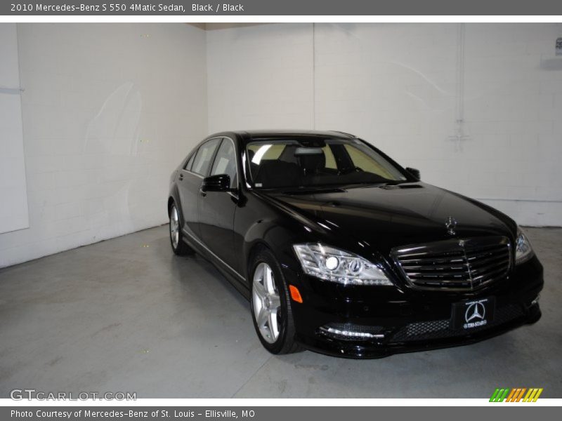 Black / Black 2010 Mercedes-Benz S 550 4Matic Sedan