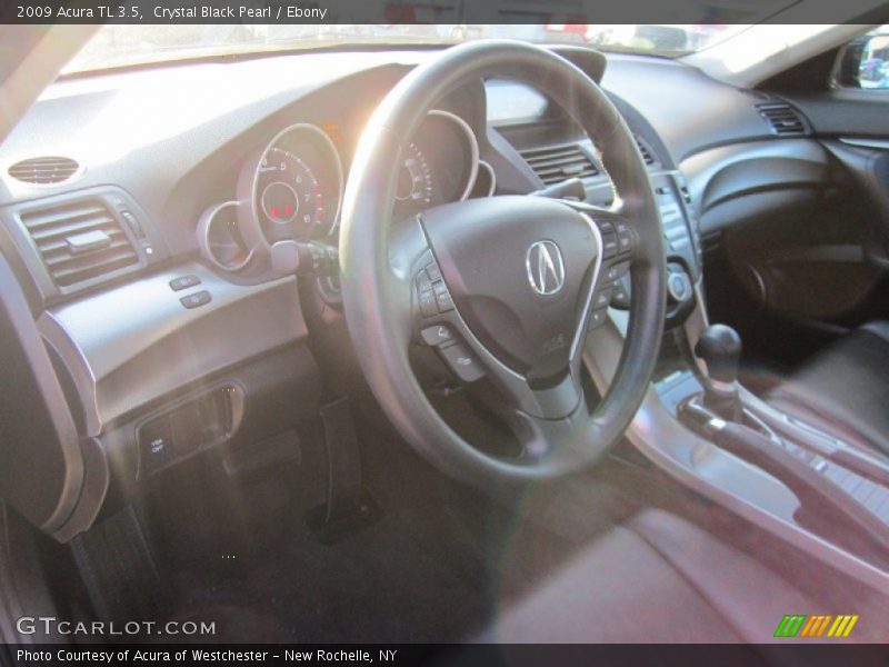 Crystal Black Pearl / Ebony 2009 Acura TL 3.5