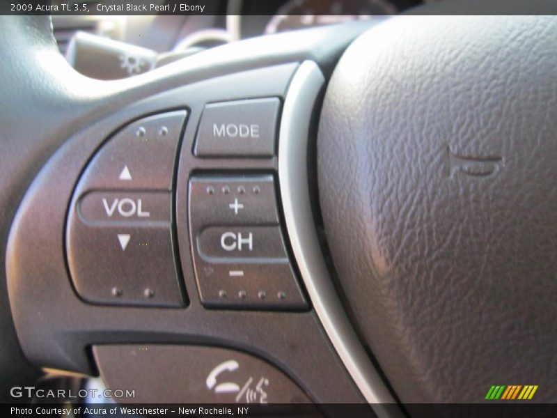 Crystal Black Pearl / Ebony 2009 Acura TL 3.5