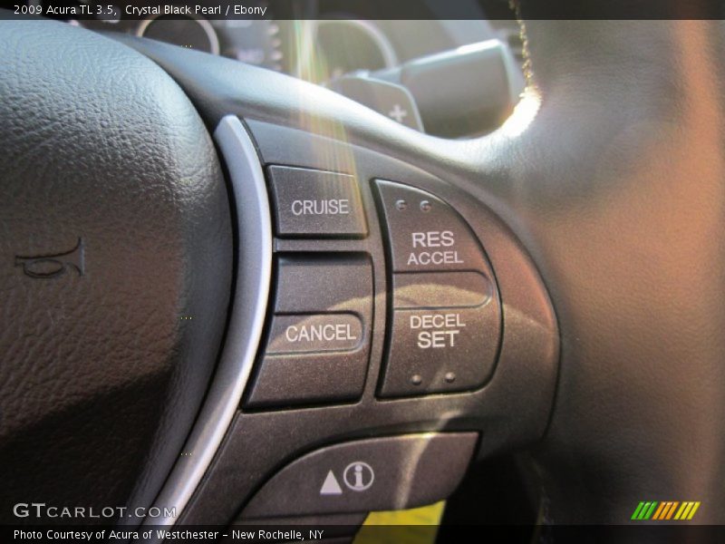 Crystal Black Pearl / Ebony 2009 Acura TL 3.5