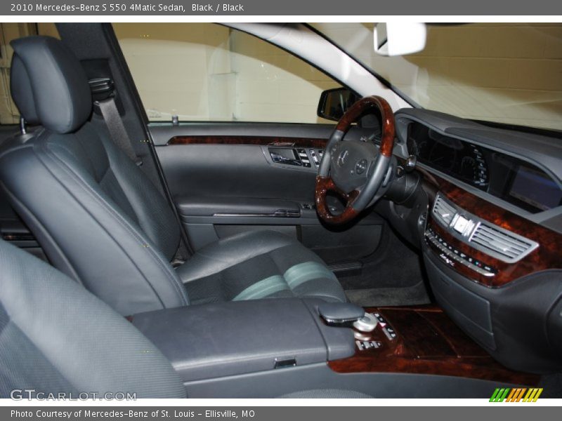 Black / Black 2010 Mercedes-Benz S 550 4Matic Sedan