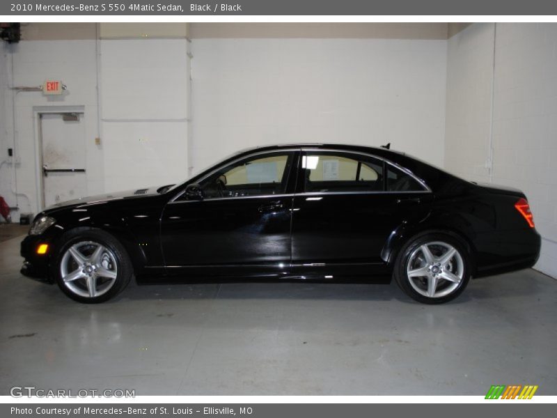 Black / Black 2010 Mercedes-Benz S 550 4Matic Sedan