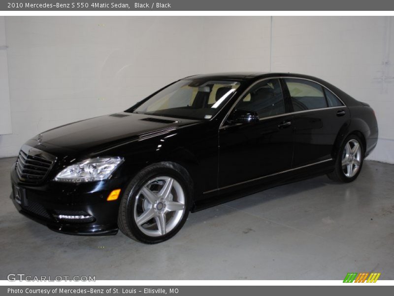 Black / Black 2010 Mercedes-Benz S 550 4Matic Sedan