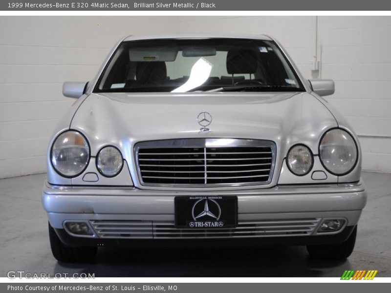 Brilliant Silver Metallic / Black 1999 Mercedes-Benz E 320 4Matic Sedan