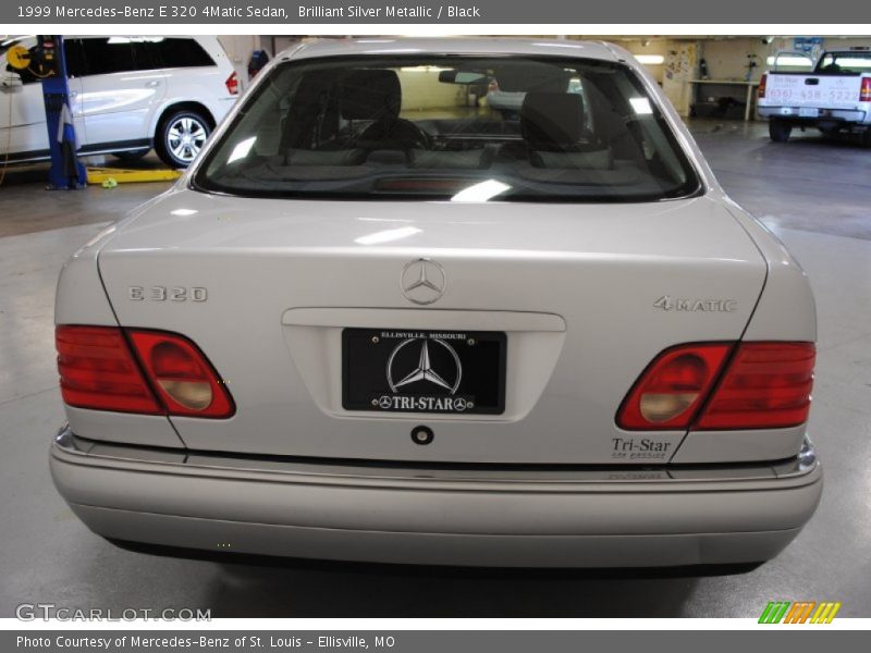 Brilliant Silver Metallic / Black 1999 Mercedes-Benz E 320 4Matic Sedan