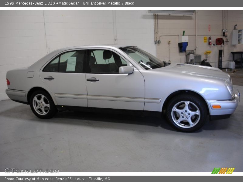 Brilliant Silver Metallic / Black 1999 Mercedes-Benz E 320 4Matic Sedan