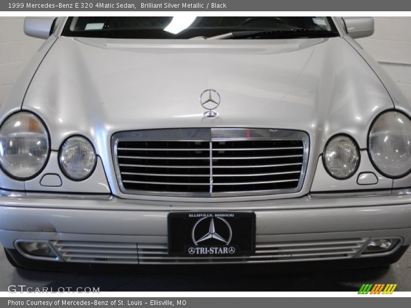 Brilliant Silver Metallic / Black 1999 Mercedes-Benz E 320 4Matic Sedan