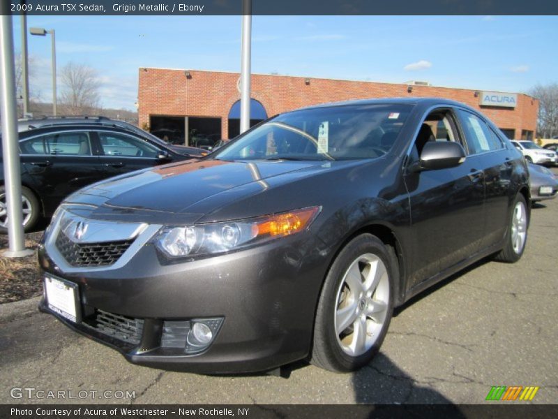 Grigio Metallic / Ebony 2009 Acura TSX Sedan