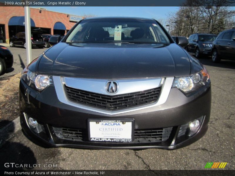 Grigio Metallic / Ebony 2009 Acura TSX Sedan