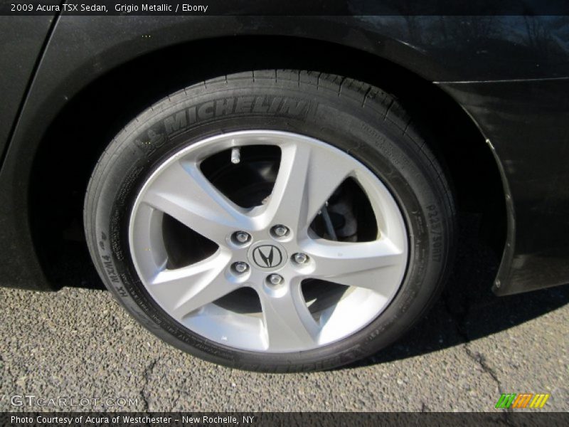 Grigio Metallic / Ebony 2009 Acura TSX Sedan