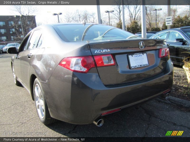 Grigio Metallic / Ebony 2009 Acura TSX Sedan