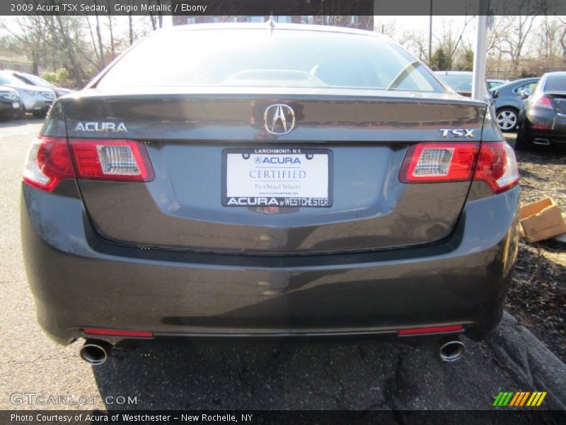 Grigio Metallic / Ebony 2009 Acura TSX Sedan