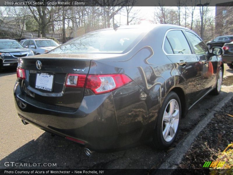 Grigio Metallic / Ebony 2009 Acura TSX Sedan