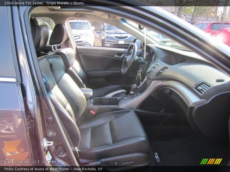 Grigio Metallic / Ebony 2009 Acura TSX Sedan